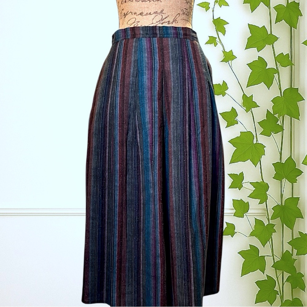 Handmade Causal Chic Side-Buttoned Full A-Line Skirt